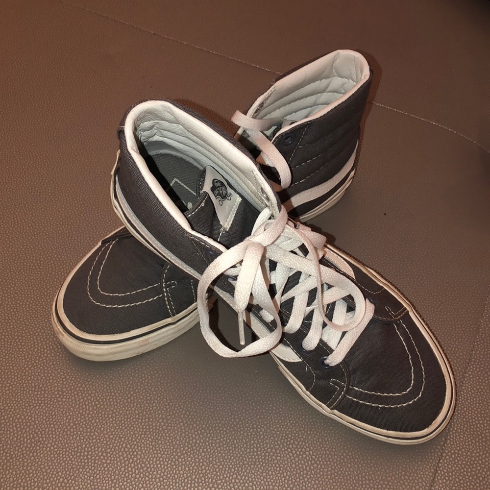 High top gray vans